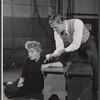 Shelley Winters and Pat Hingle in rehearsal for the stage production Girls of Summer