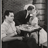 Arthur Storch, Pat Hingle, Lenka Peterson, and George Peppard in the stage production Girls of Summer