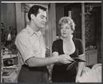 Larry Storch and Shelley Winters in the stage production Girls of Summer