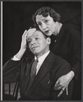 Mike Kellin and Fay Compton in rehearsal for the stage production God and Kate Murphy