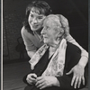 Lois Nettleton and Maureen Delany in rehearsal for the stage production God and Kate Murphy