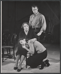 Lois Nettleton, Fay Compton, and Larry Hagman in rehearsal for the stage production God and Kate Murphy