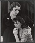 Fay Compton and Lois Nettleton in the stage production God and Kate Murphy