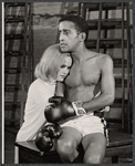 Paula Wayne and Sammy Davis, Jr. in rehearsal for the stage production Golden Boy