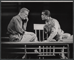 Kenneth Tobey and Sammy Davis, Jr. in the stage production Golden Boy