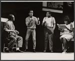 Roy Glenn, Sammy Davis, Jr., Johnny Brown, and Jeannette DuBois in the stage production Golden Boy