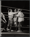 Sammy Davis, Jr. (center) and unidentified actors in the stage production Golden Boy