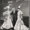Steve Lawrence and showgirls in the stage production Golden Rainbow