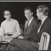 Charles Weidman, Richard Ney and unidentified in rehearsal for the stage production Portofino