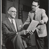 Karl Genus and Richard Ney in rehearsal for the stage production Portofino