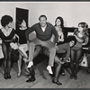 Cab Calloway [center] and unidentified others in rehearsal for the 1973 Broadway revival of The Pajama Game