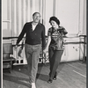 Cab Calloway and Mary Jo Catlett in rehearsal for the 1973 Broadway revival of The Pajama Game