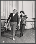 Cab Calloway and Mary Jo Catlett in rehearsal for the 1973 Broadway revival of The Pajama Game