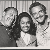 Cab Calloway, Barbara McNair and Hal Linden in publicity photo for the 1973 Broadway revival of The Pajama Game