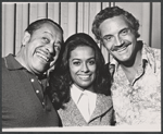 Cab Calloway, Barbara McNair and Hal Linden in publicity photo for the 1973 Broadway revival of The Pajama Game