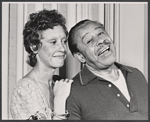 Chris Calloway and Cab Calloway in publicity photo for the 1973 Broadway revival of The Pajama Game