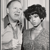 Hal Norman with an unidentified performer in rehearsal for the 1973 Broadway revival of The Pajama Game