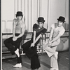 Sharron Miller [center] with unidentified dancers in rehearsal for the 1973 Broadway revival of The Pajama Game