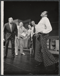 Willard Waterman, Hal Norman, Mary Jo Catlett, Hal Linden and Cab Calloway in the 1973 Broadway revival of The Pajama Game