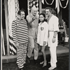 Cab Calloway, George Abbott, Barbara McNair and Hal Linden in publicity photo for the 1973 Broadway revival of The Pajama Game