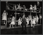 Cab Calloway [foreground] with ensemble in the 1973 Broadway revival of The Pajama Game