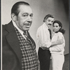 Cab Calloway, Hal Linden and Barbara McNair in a publicity pose for the 1973 Broadway revival of The Pajama Game