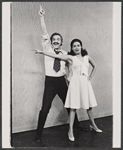 Hal Linden and Barbara McNair in a publicity pose for the 1973 Broadway revival of The Pajama Game