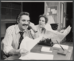 Hal Linden and Mary Jo Catlett in the 1973 Broadway revival of The Pajama Game