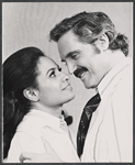 Barbara McNair and Hal Linden in publicity pose for the 1973 Broadway revival of The Pajama Game