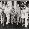 Zoya Leporska,  Richard Adler, Cab Calloway,  George Abbott, Barbara McNair, Hal Linden and unidentified man [furthest left] in a publicity pose for the 1973 Broadway revival of The Pajama Game