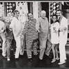 Zoya Leporska, Richard Adler, Cab Calloway, George Abbott, Barbara McNair, Hal Linden and unidentified [furthest left] in publicity photo for the 1973 Broadway revival of The Pajama Game