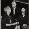 Gladys Cooper, Eric Portman and Anne Meacham in rehearsal for stage production A Passage to India