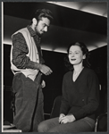 Zia Mohyeddin and Anne Meacham in rehearsal for the stage production A Passage to India