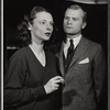 Anne Meacham and Louis Edmonds in rehearsal for the stage production A Passage to India