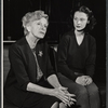 Gladys Cooper and Anne Meacham in rehearsal for stage production A Passage to India