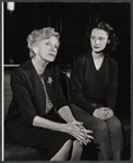 Gladys Cooper and Anne Meacham in rehearsal for the stage production A Passage to India