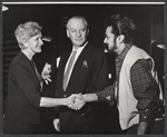 Gladys Cooper, Eric Portman and Zia Mohyeddin in rehearsal for stage production A Passage to India