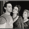 Michael Durrell, Beatrice Straight and Mildred Dunnock in the stage production Phedre