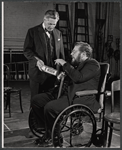 Paul Rogers and Peter Ustinov in rehearsal for the stage production Photo Finish