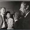 Eileen Herlie and Peter Ustinov in rehearsal for the stage production Photo Finish