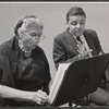 Aline MacMahon and Paul Shyre in the 1971 stage production Pictures in the Hallway
