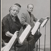 Aline MacMahon and Staats Cotsworth in the 1971 stage production Pictures in the Hallway