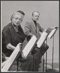 Aline MacMahon and Staats Cotsworth in the 1971 stage production Pictures in the Hallway