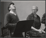 George Brenlin and Aline MacMahon in the 1971 stage production Pictures in the Hallway