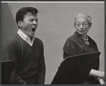 George Brenlin and Aline MacMahon in the 1971 stage production Pictures in the Hallway