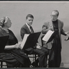 Aline MacMahon, Paul Shyre and Staats Cotsworth in the 1971 stage production Pictures in the Hallway