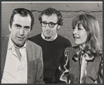 Jerry Lacy, Woody Allen and unidentified in rehearsal for the stage production Play It Again, Sam