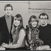 Tony Roberts, Diane Keaton, Woody Allen and unidentified in rehearsal for the stage production Play It Again, Sam