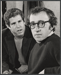 Tony Roberts and Woody Allen in rehearsal for the stage production Play It Again, Sam
