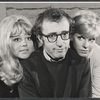 Barbara Brownell, Woody Allen and Diana Walker in rehearsal for the stage production Play It Again, Sam